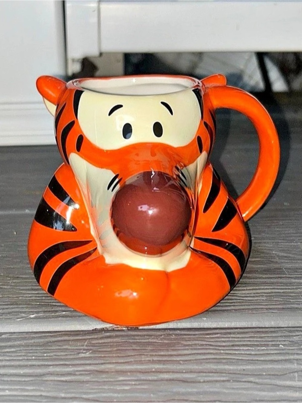 Disney Tigger 3D Sculpted Ceramic Mug Orange & Black